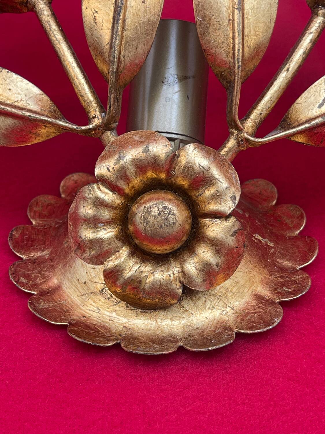 Golden Leaf Appliques Hans Kögl Style 1960/70 Hollywood Re