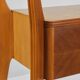 Gio Ponti bedside table in maple and walnut, La Permanente Mobili Cantù, 1940s
