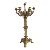 Magnificent French Louis XVI Style Bronze Seven-Light Candelabra LF Paris