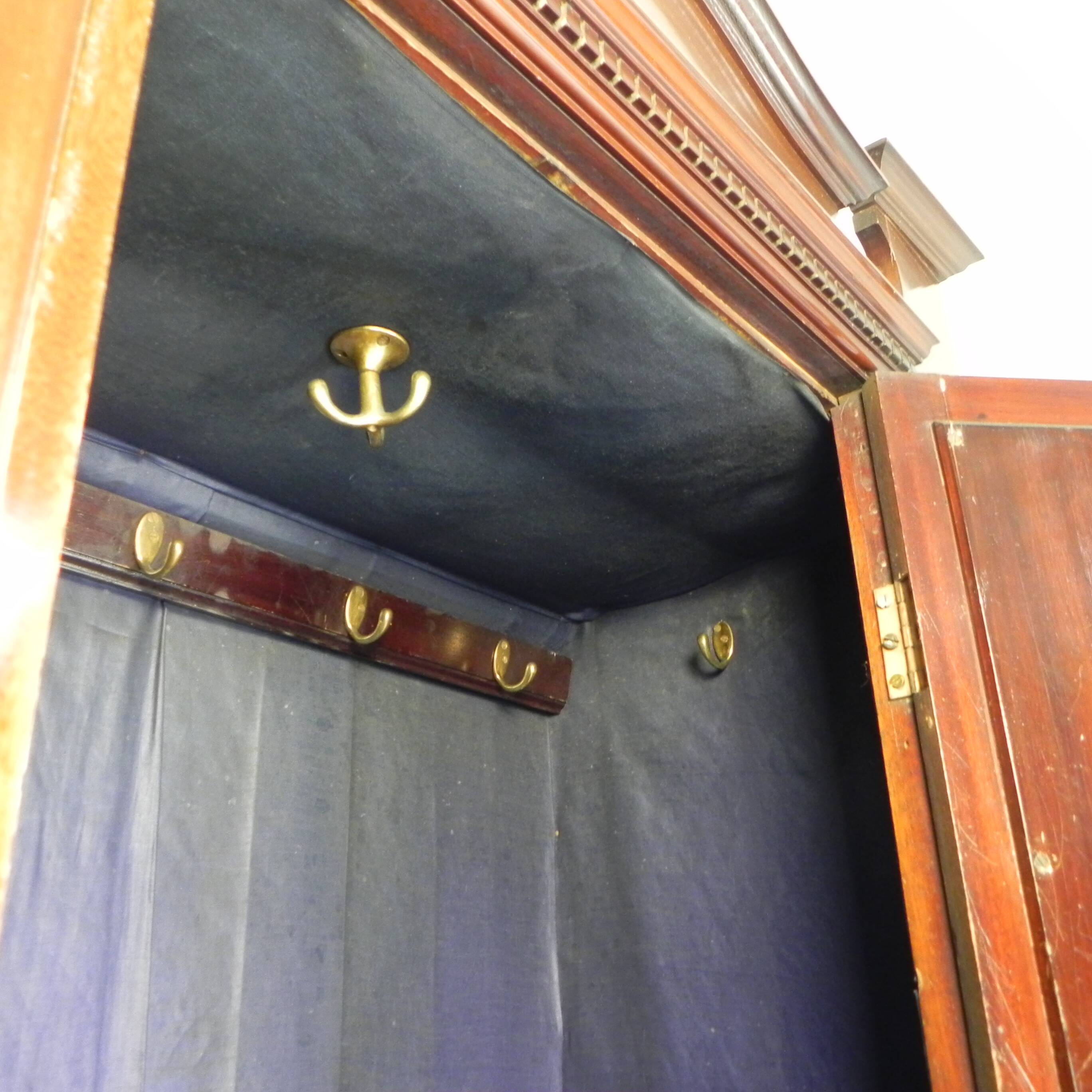 Art Nouveau wardrobe, hanging cupboard