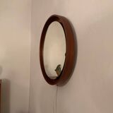 Teck, miroir éclairé, Italie, années 1960