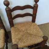 Pair of low-mulched chairs