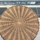 Table d'appoint en rotin 1950 midcentury