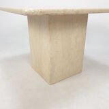 Italian Travertine Coffee Table, 1980s