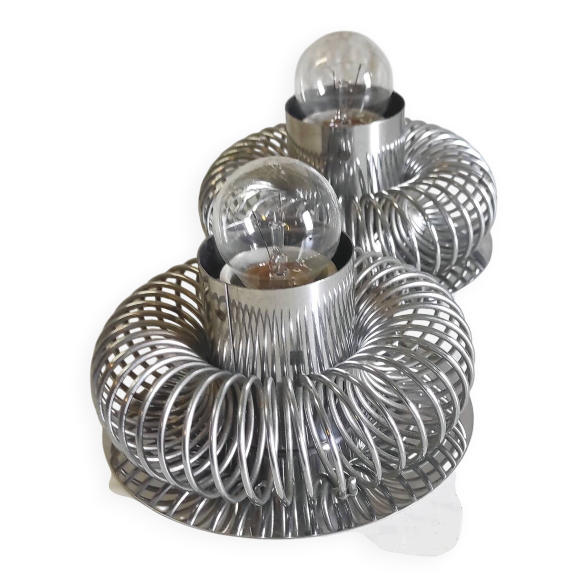 Double wall light design 70's by Philippe Rogier