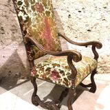 Louis xiv style armchair, 19th century