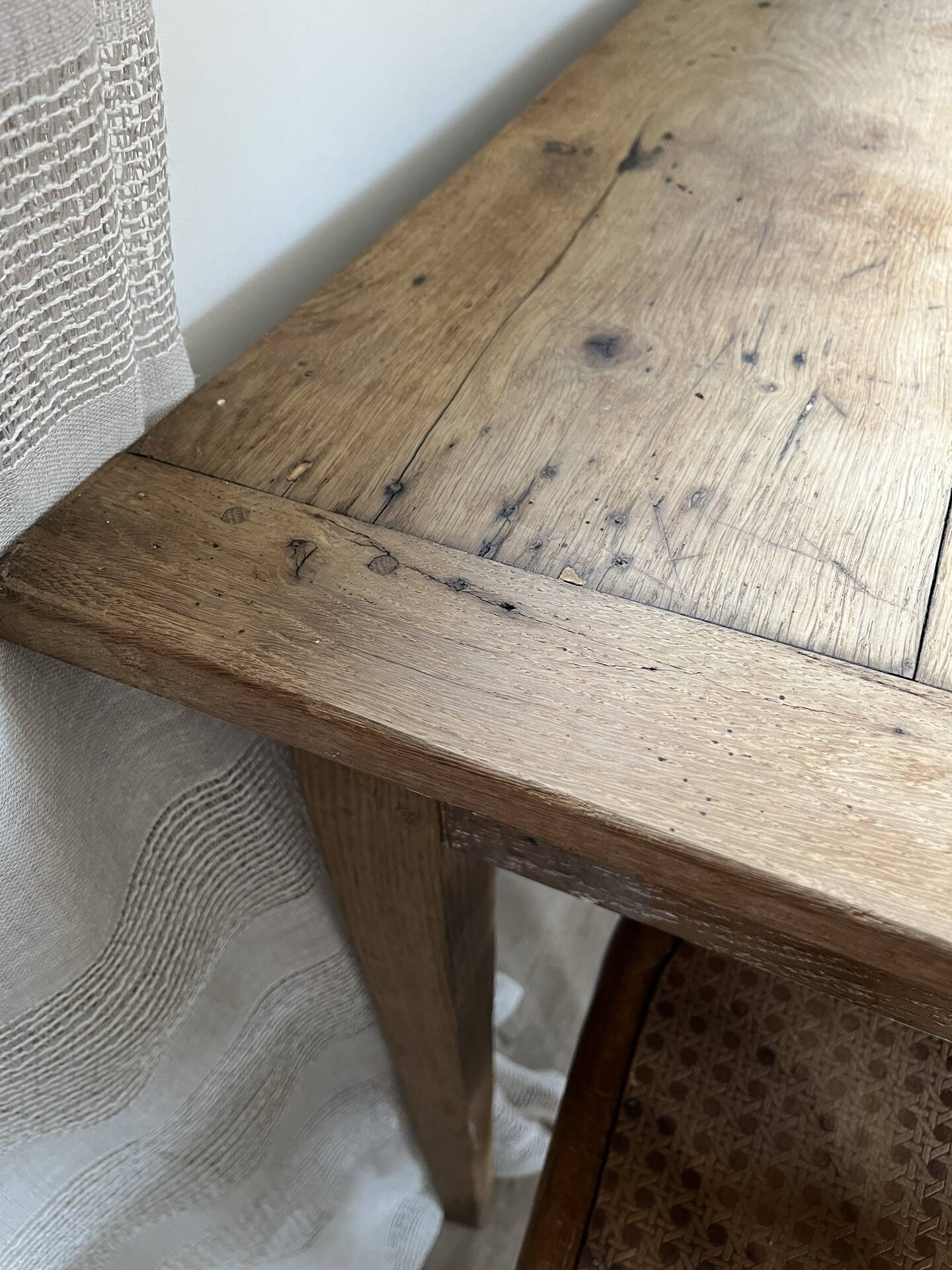 Oak farmhouse table