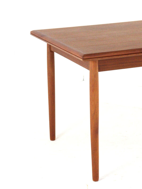 Table à manger rectangulaire extensible danoise 'Siem' en teck