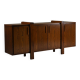 Dark stained brustalist oak sideboard, Belgium.