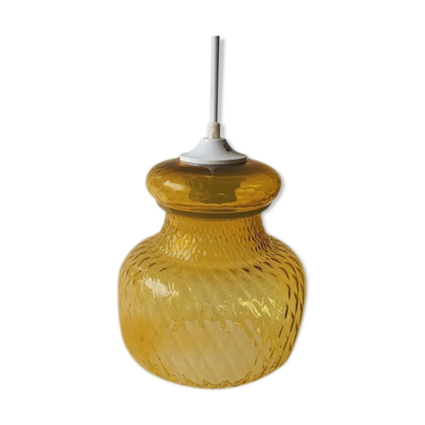 Amber glass suspension