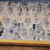 70's water glasses and wine glasses set