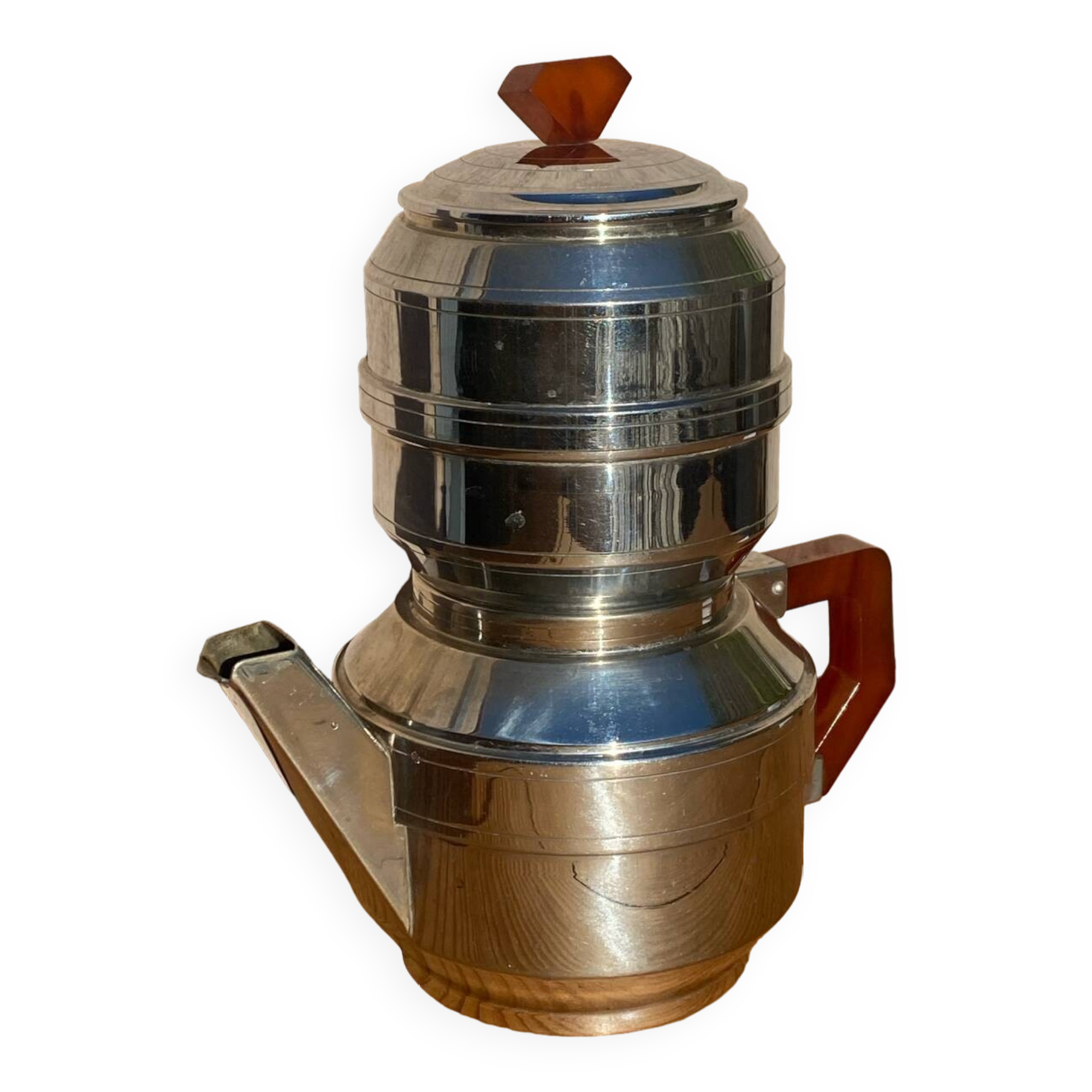 SFAMOKA chrome metal coffee maker