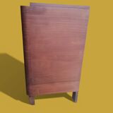 Small wooden veneer Art Deco chest of drawers.