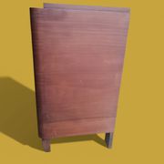 Small veneered wooden Art Deco chest of drawers.