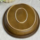 Oval dish in glazed stoneware