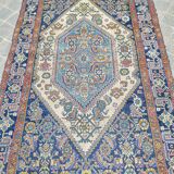 Tapis d'orient fait main vintage persan ancien Melayer 216 X 130