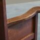 Antique solid oak armchair, 19th-century farmer style.