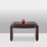 Maison De Sede. Leather stool or ottoman. 1960s/70s.