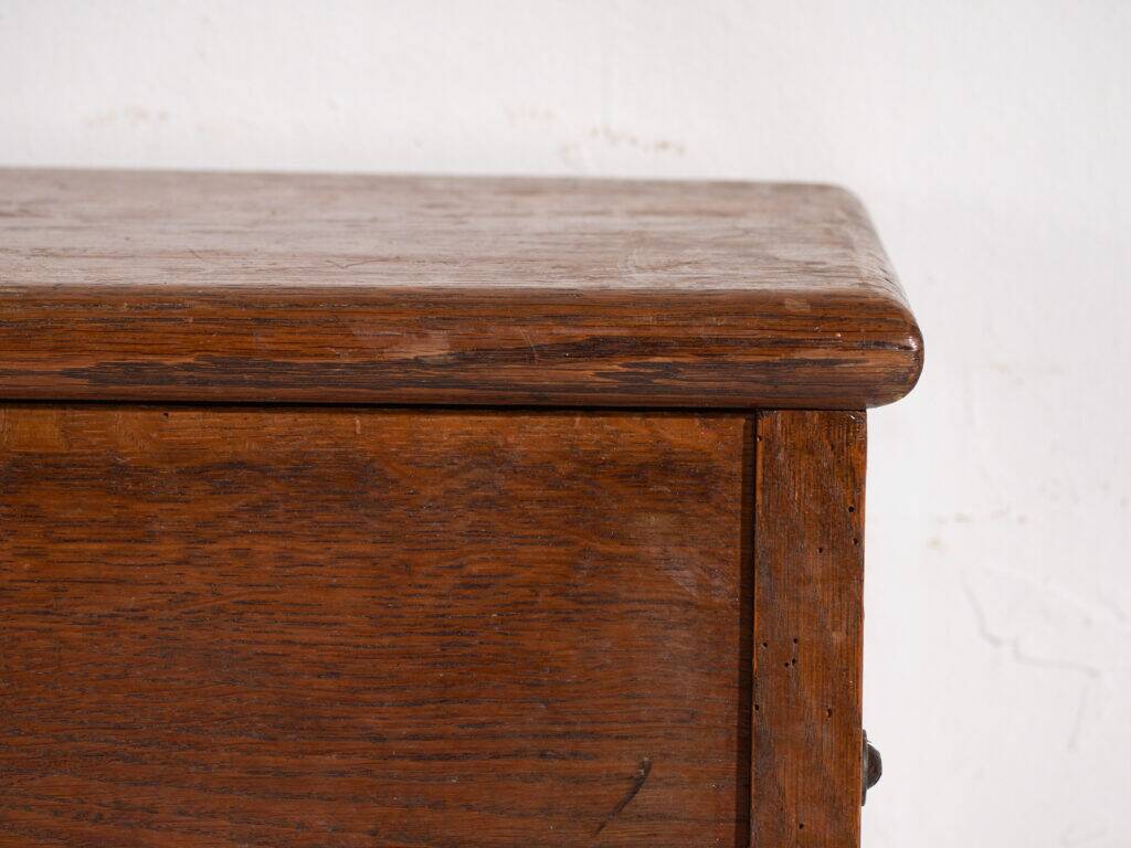 Antique organ bench with drawer in oak – Central Europe, circa 1920