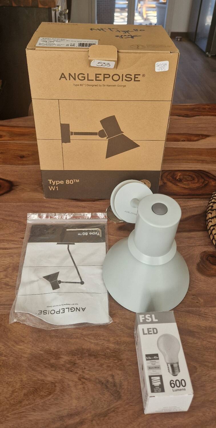 Wall lamp 80 W1 - Anglepoise - Design by Sir Kenneth Grange 2019