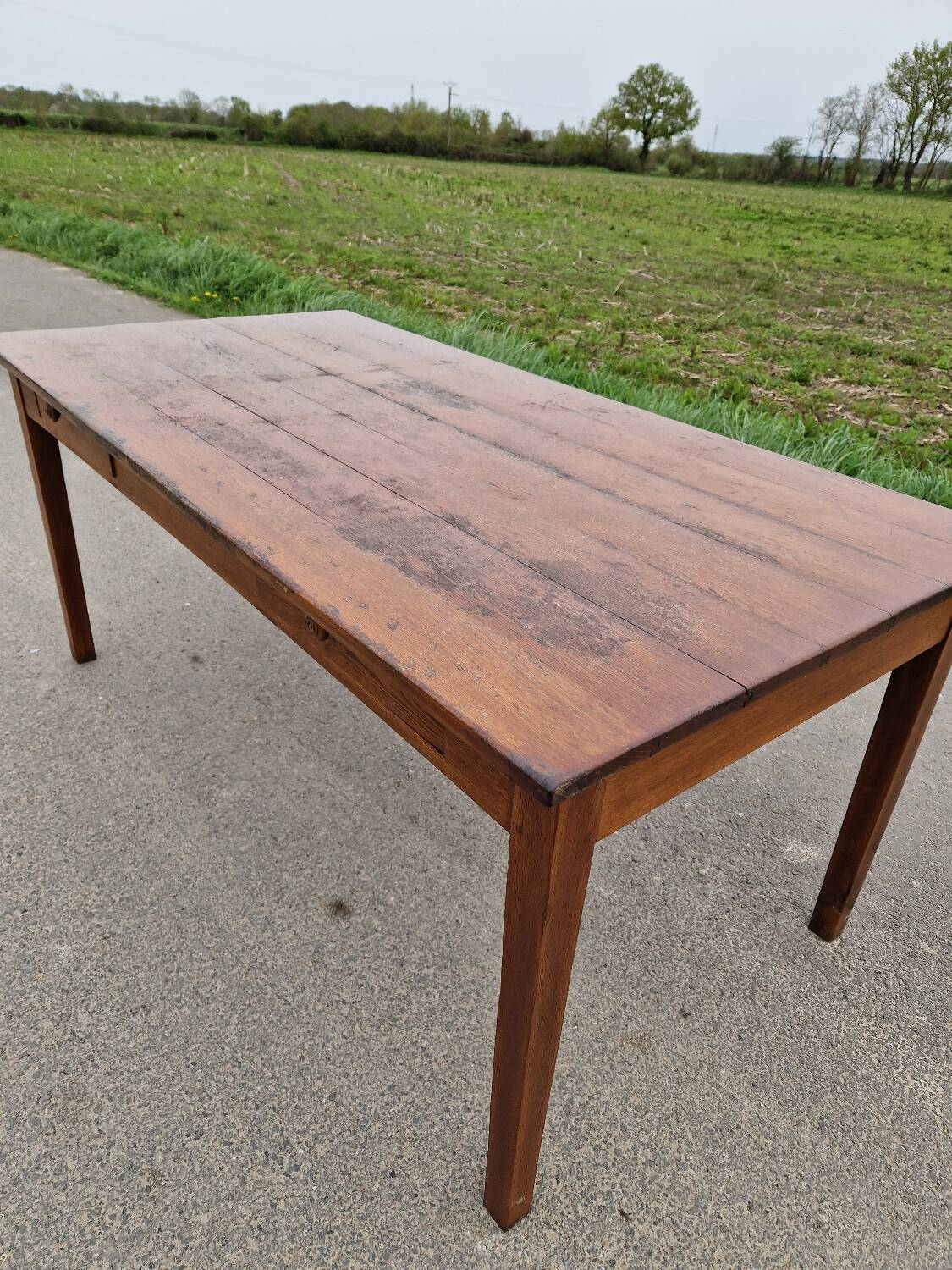 Solid farm table 1m70