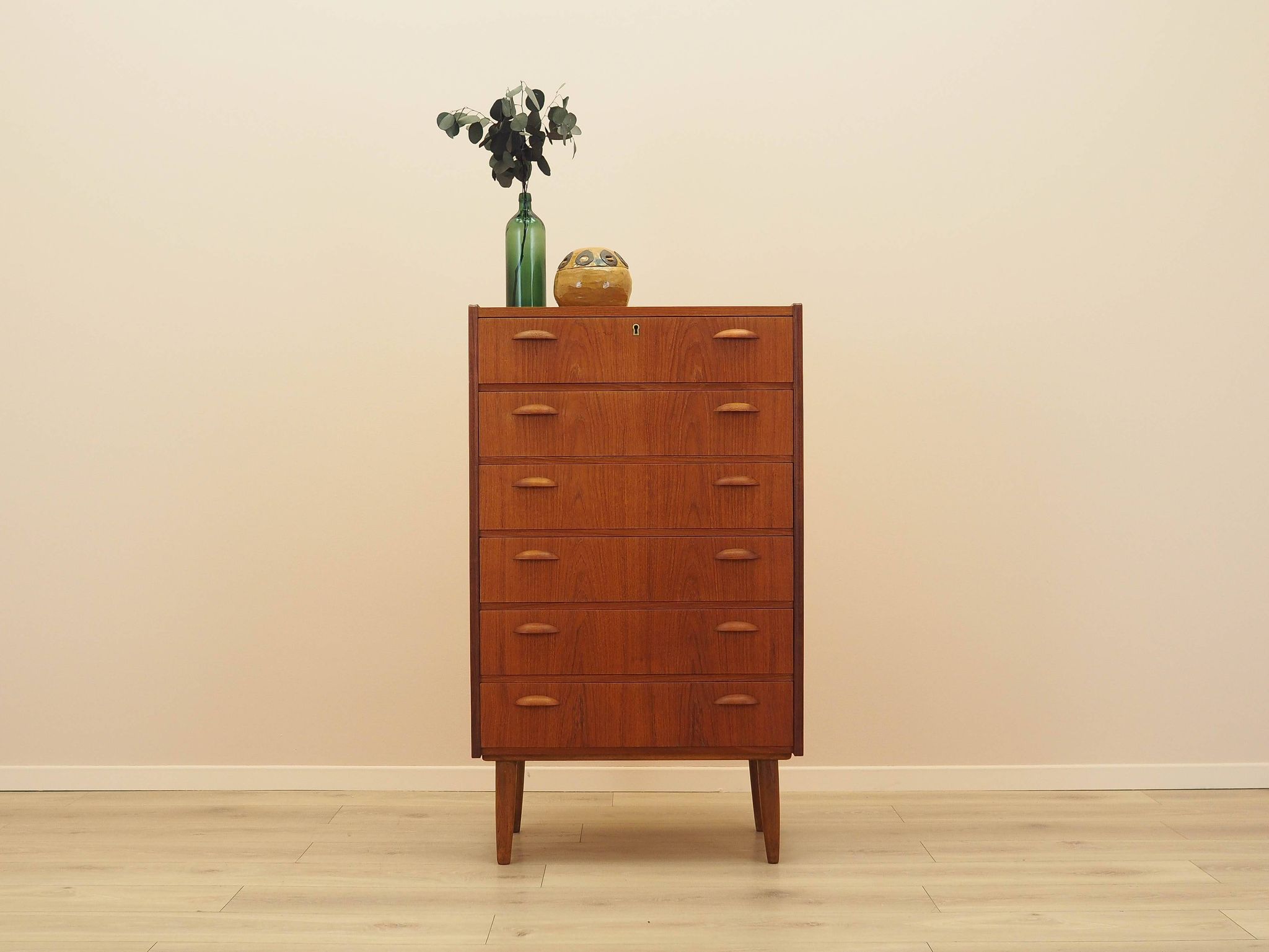 Teak chest of drawers, Danish design, 1970s, made in Denmark