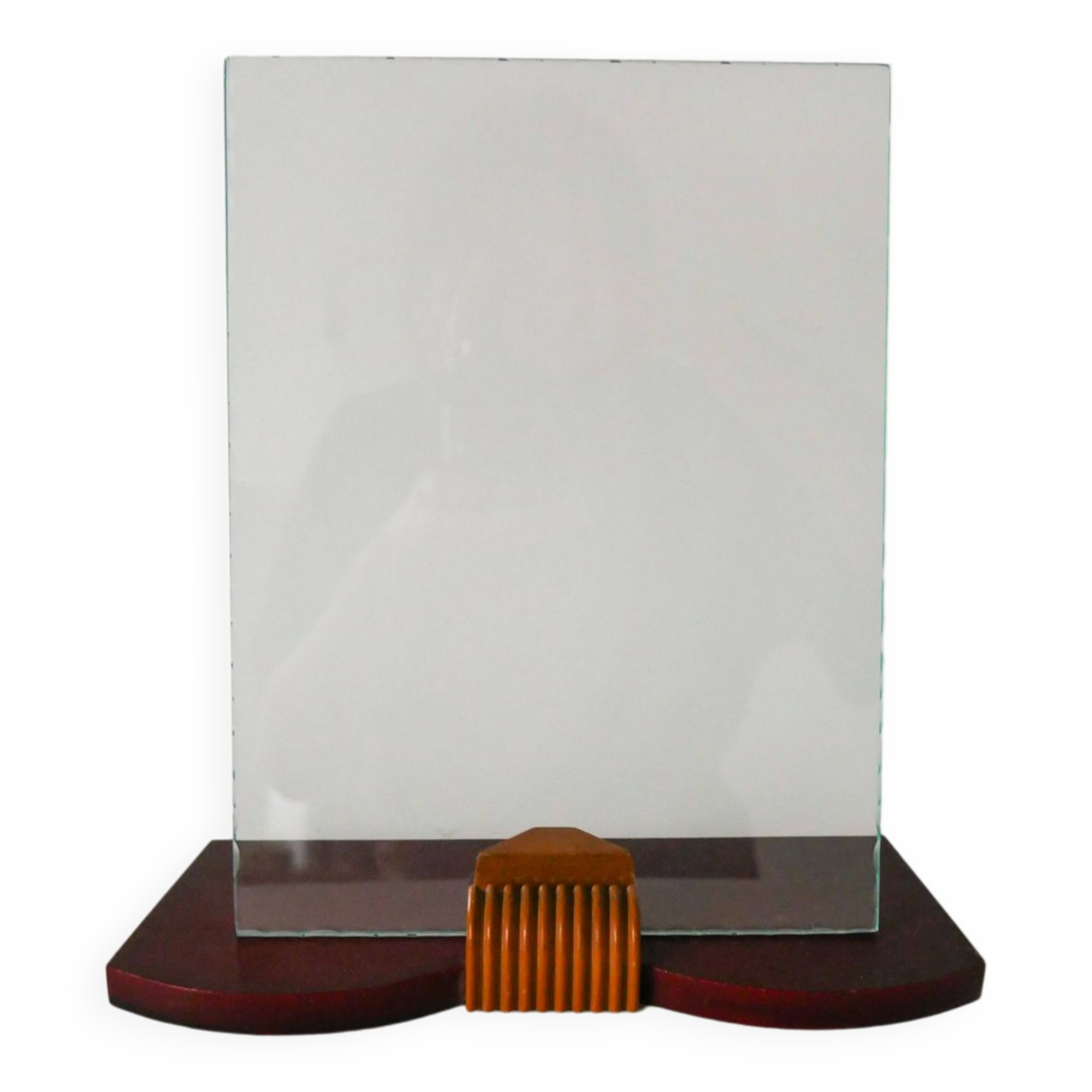 Art deco wood and glass photo holder 1930