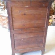 Louis Philippe mahogany secretary with flap and marble top