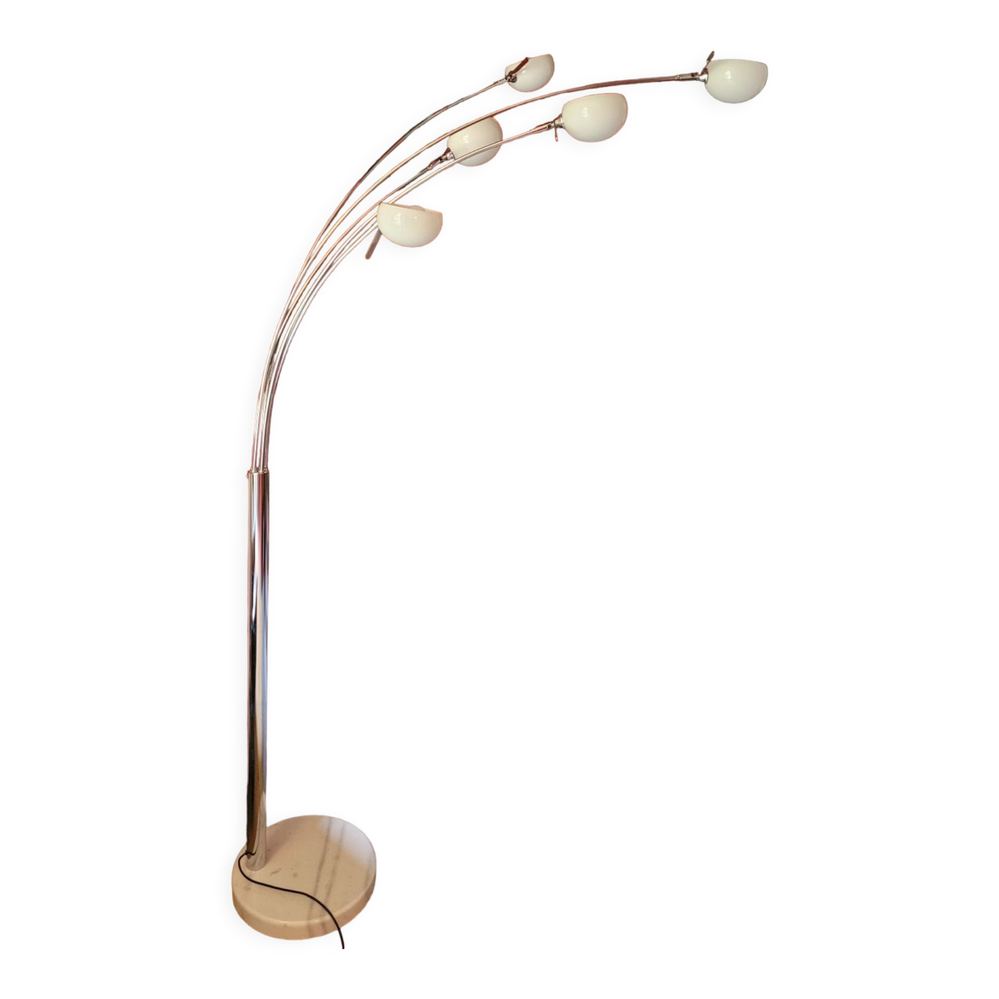 Lily of the valley floor lamp 5 opaline globes