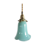 Vintage opaline suspension "light blue" vintage opaline suspension lamp