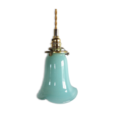 Vintage opaline suspension "light blue" vintage opaline suspension lamp