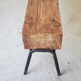 Console iron and solid wood