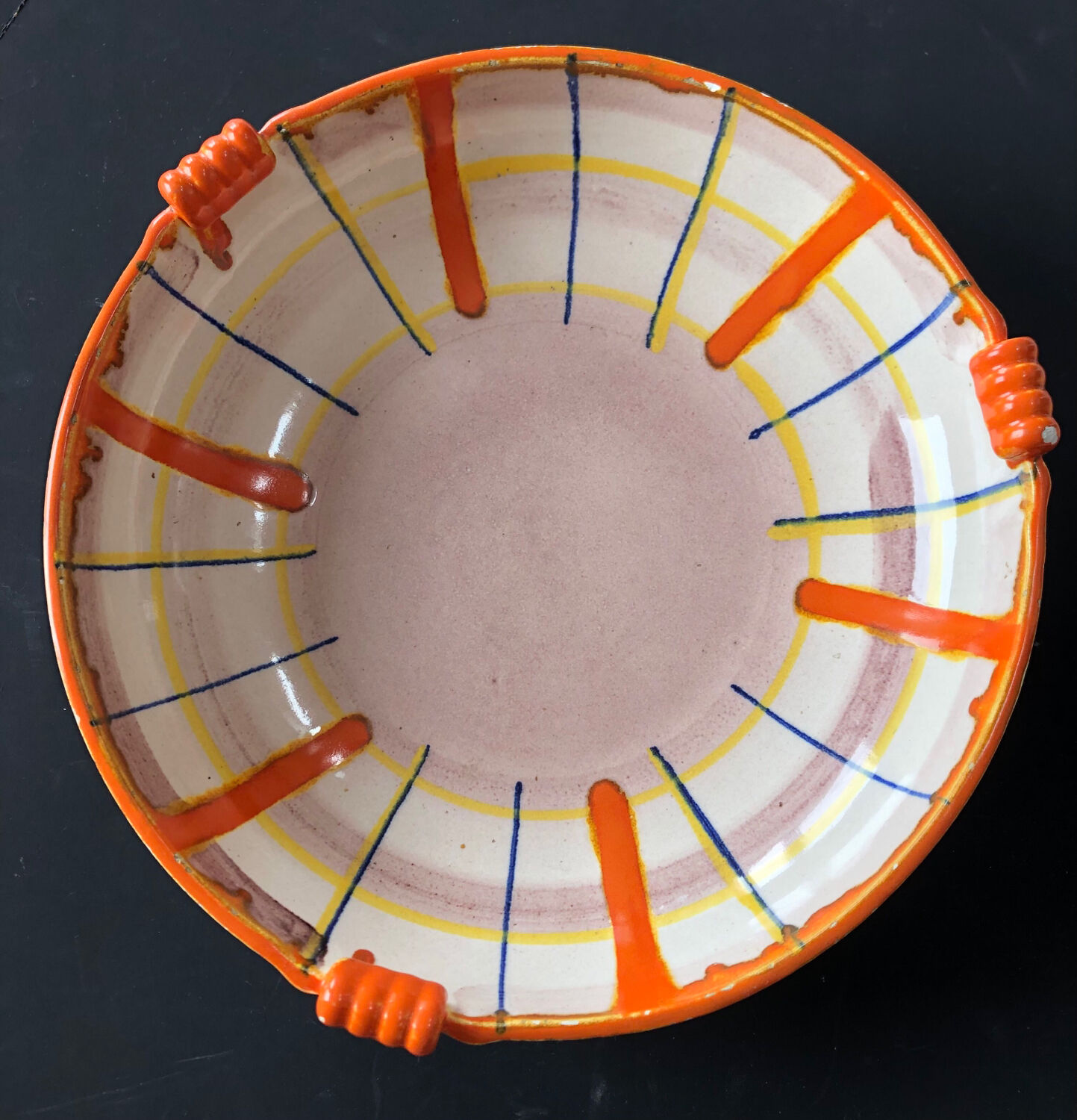 Abstract dish by Elfie Stadtler for Schramberg