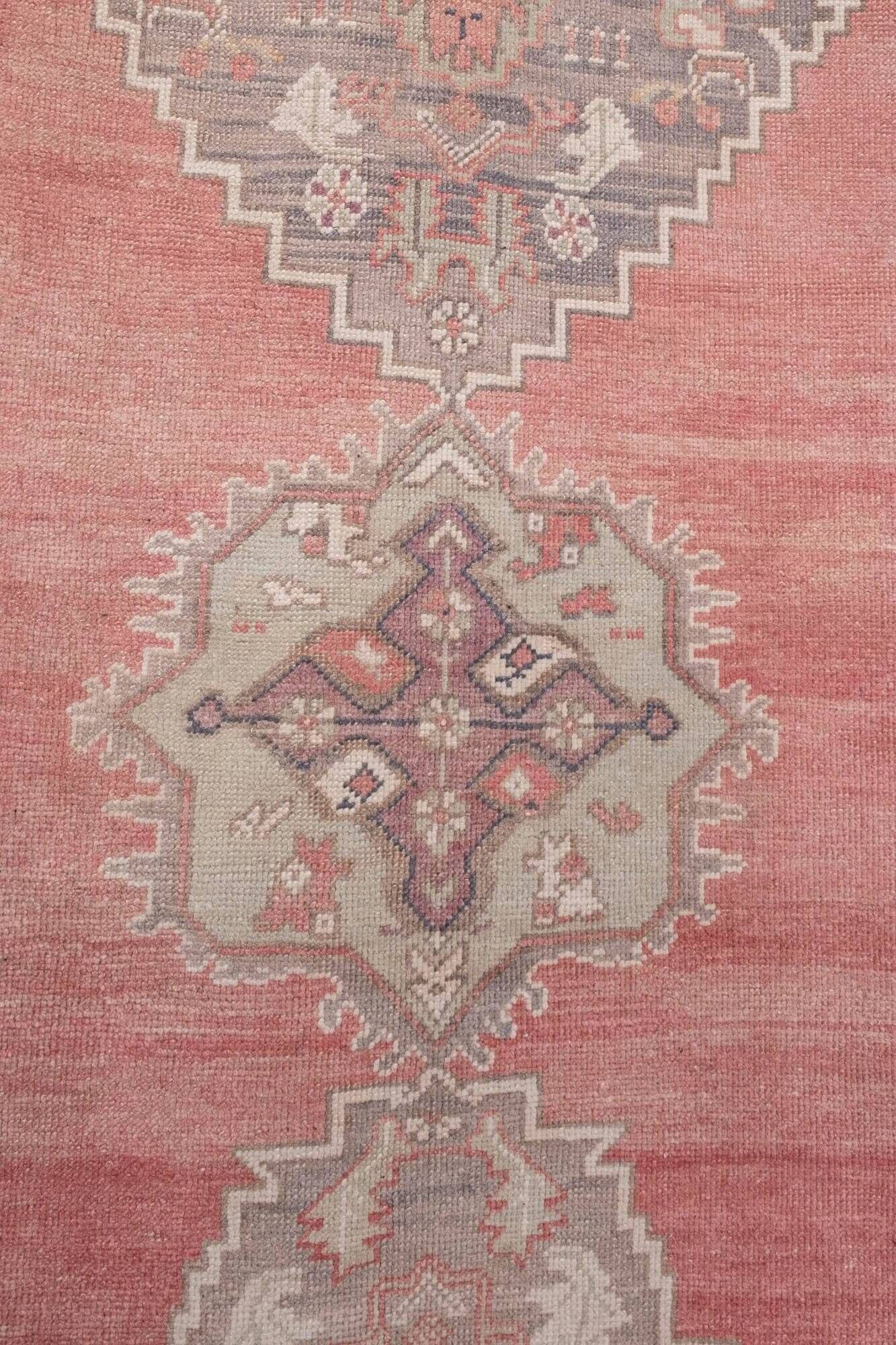 Vintage Turkish hallway rug 84x660 cm