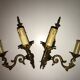 Pair of Louis XV style bronze wall sconces