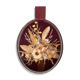 Frame medallion dried flowers