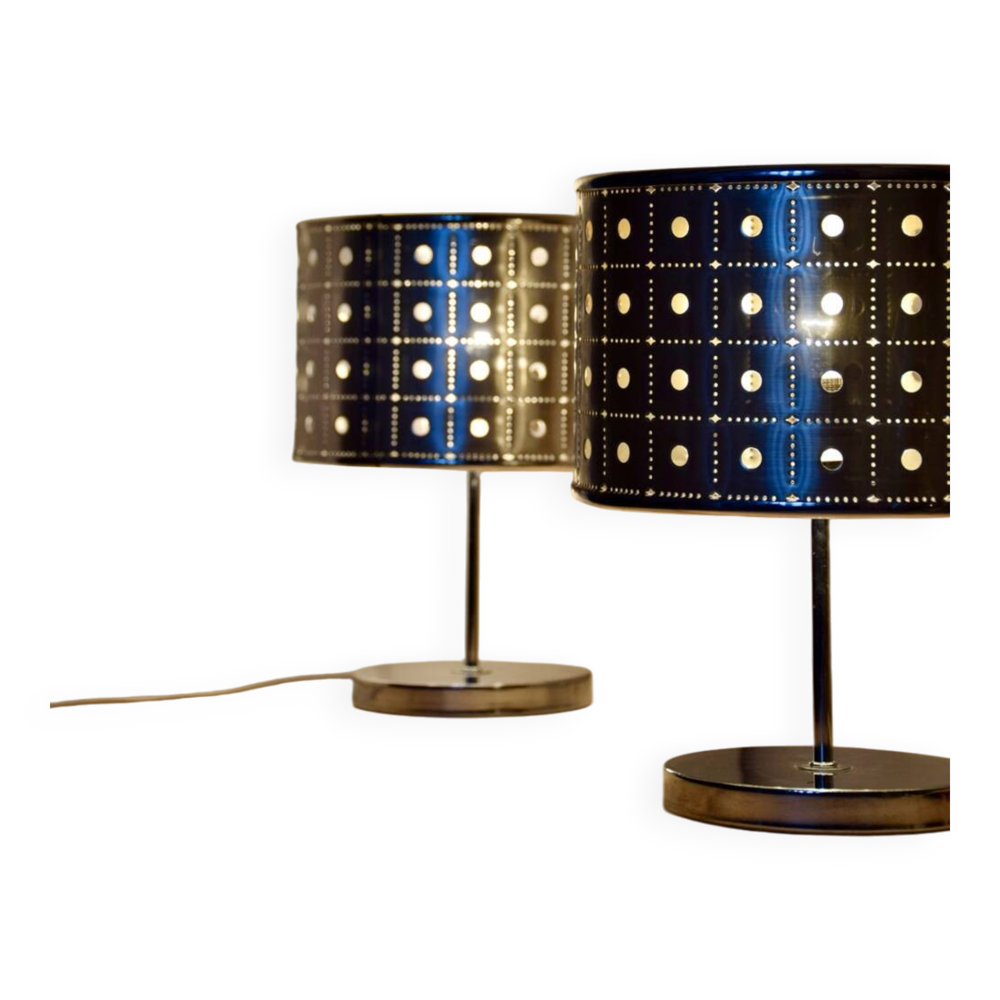 Pair of Space Age bedside lamps