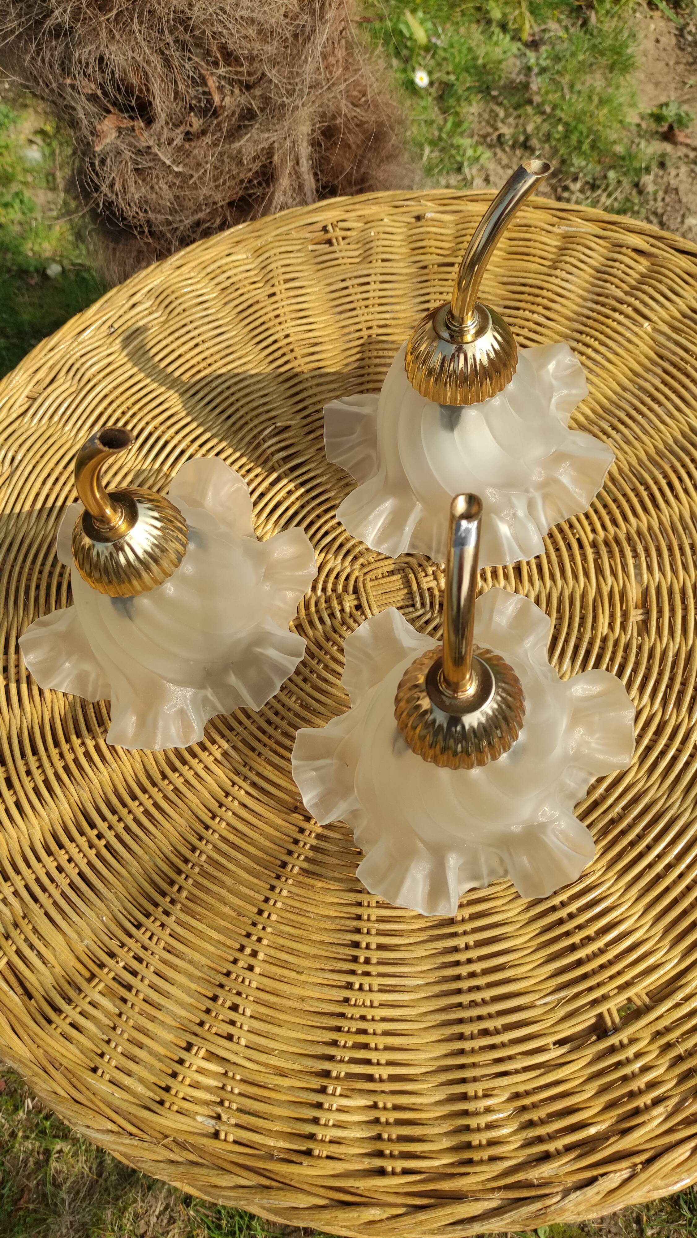 Globe tulipe art déco