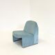 Anonima Castelli Alky armchair in baby blue velvet