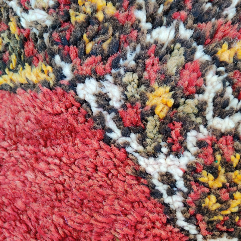 Boujad tribal cushion red 40x50