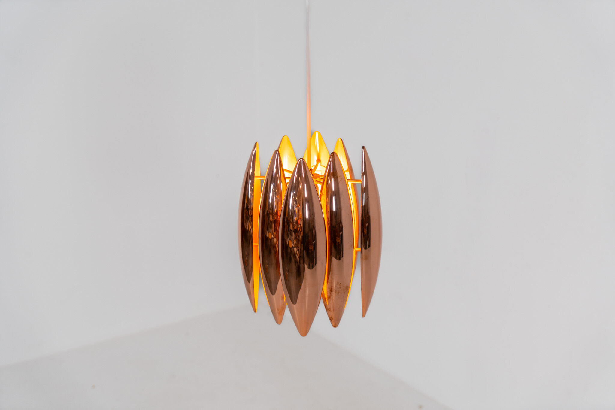 Copper “Kastor” pendant by Jo Hammerborg
