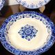 4 Assortie plates from Longwy et Moustiers