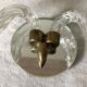 2-light murano glass and mirror wall light