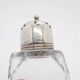 Saupoudreuse sucrier en cristal epns