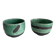 Pair of raku tea bowls, handmade ceramics