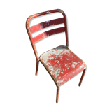 Chaise tolix rouge ancienne