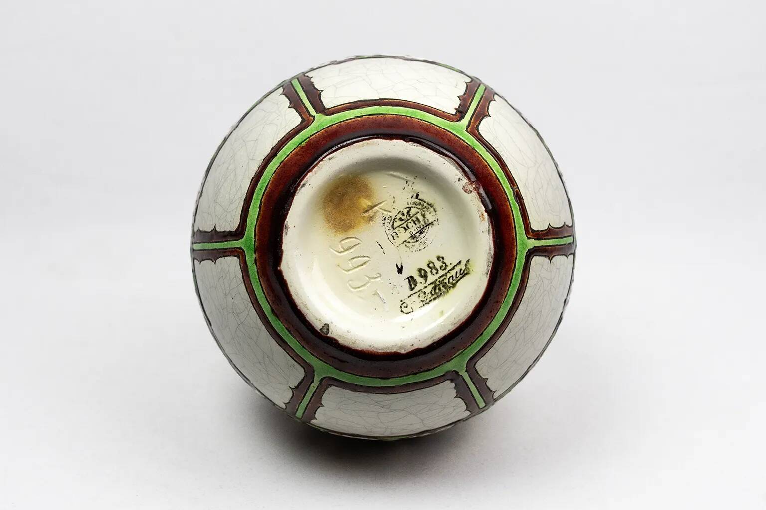 Vase Charles Catteau - Boch Frères Keramis – crackled earthenware, decoration 983