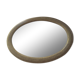 Napoleon oval mirror with 19th century cane