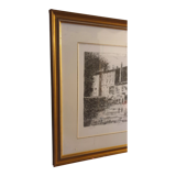 Framed lithograph