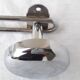 Chrome metal wall coat rack